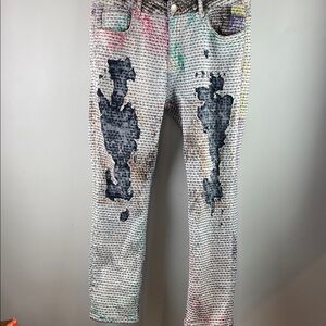 Embellish Distressed Jeans Size 36